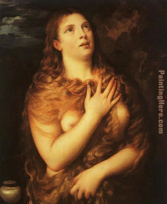 Saint Mary Magdalene By Titian painting - Unknown Artist Saint Mary Magdalene By Titian art painting